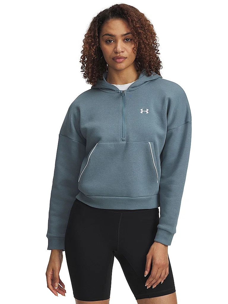 UNDER ARMOUR Damen Hoodie UA Rival Fleece Piped petrol | XS — Bild 3
